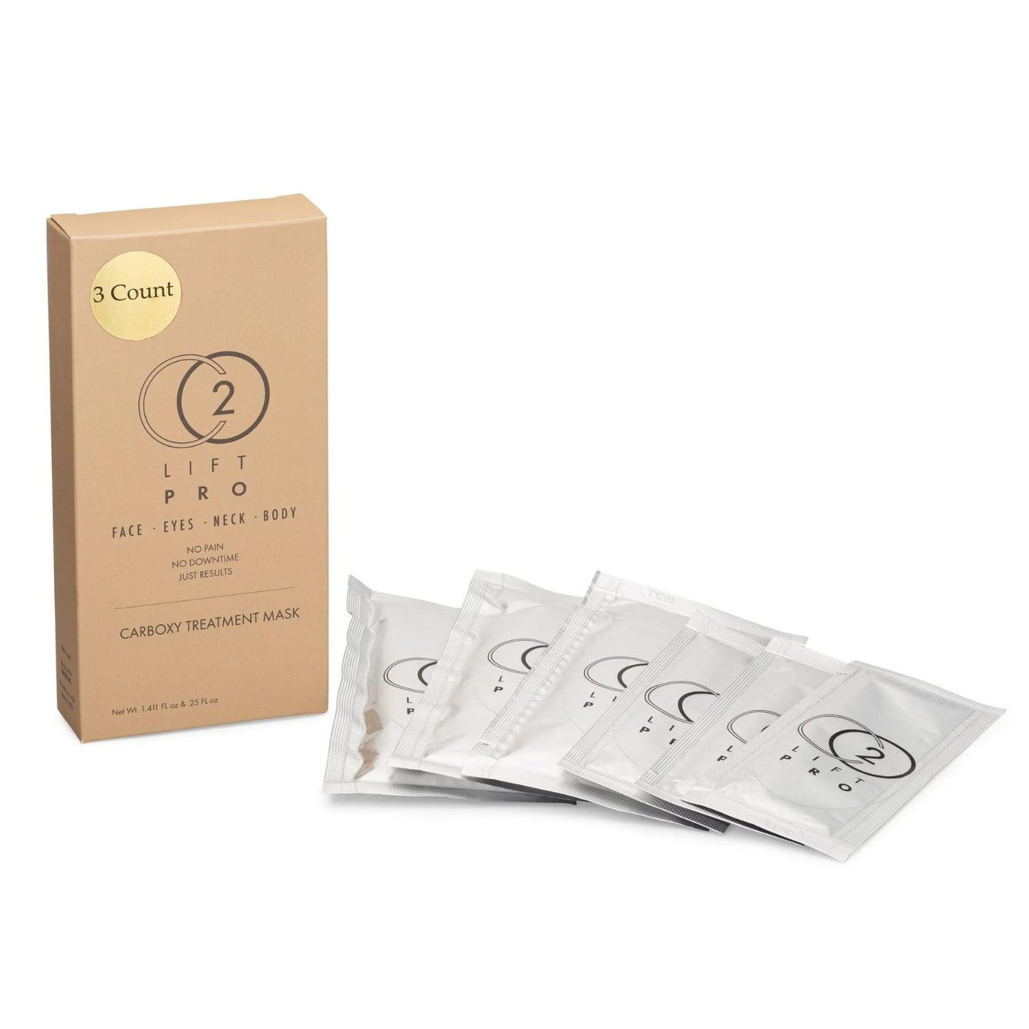 CO2 Lift Pro Carboxy treatment mask 3 count